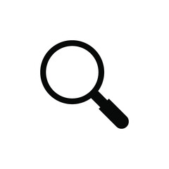 Magnifying glass icon vector graphic illustration