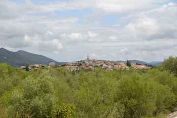 Fototapeta na wymiar Aussicht auf das kleine Dorf Parcent an der Costa Blanca