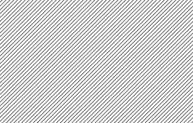 Black diagonal thin lines seamless pattern on white background vector - obrazy, fototapety, plakaty