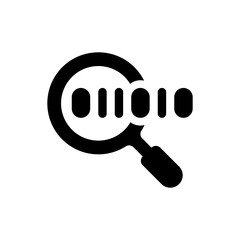 Code search icon. Vector EPS file.