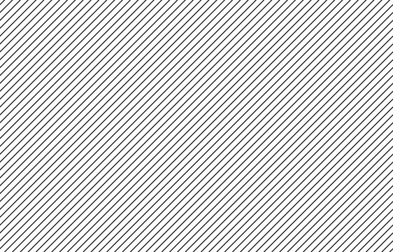 Black diagonal thin lines seamless pattern on white background vector