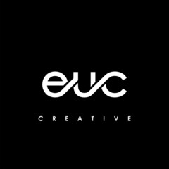 EUC Letter Initial Logo Design Template Vector Illustration