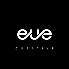 EUE Letter Initial Logo Design Template Vector Illustration