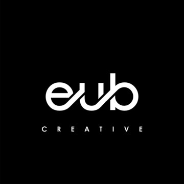 EUB Letter Initial Logo Design Template Vector Illustration