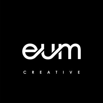 EUM Letter Initial Logo Design Template Vector Illustration