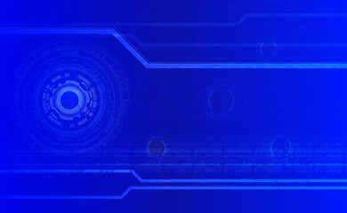 technology concept vector with inner circle in futuristic blue background Use it as a tech illustration.
technology