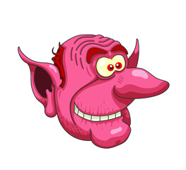 Caricature d'une personnage imaginaire