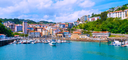Fototapeta na wymiar Fishing Port, Mutriku Harbour, Old Town, Mutriku, Guipúzcoa, Basque Country, Spain, Europe