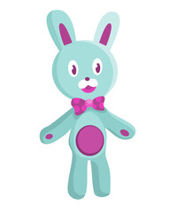 Children toy. Cute funny toy for little kid.  rabbit