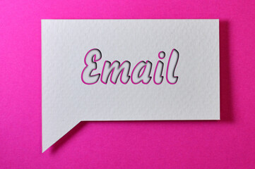 The type Of Email Word