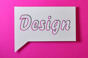 The type Of Design Word