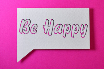 The type Of Be Happy Word