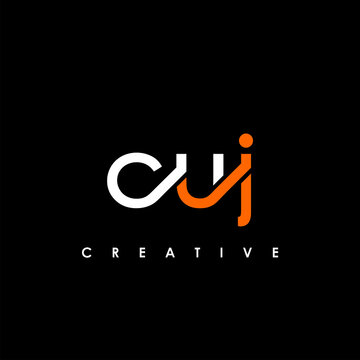 CUJ Letter Initial Logo Design Template Vector Illustration