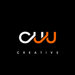 CUU Letter Initial Logo Design Template Vector Illustration