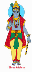 A beautifull illustrations of lord vishnu's  incarnation