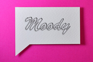 The type Of Moode Word