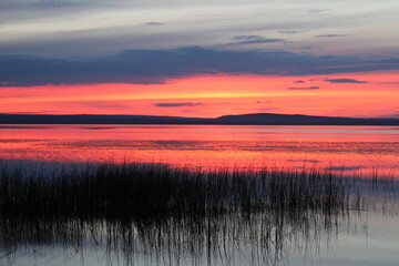 sunset, beach, sea, silhouette, water, sky, ocean, sun, sunrise, lake, fishing, woman, couple, landscape, coast, reflection, evening, river, people, nature, boy, summer, beautiful, romantic, blue