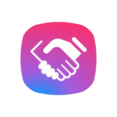 Hand Shake - Sticker