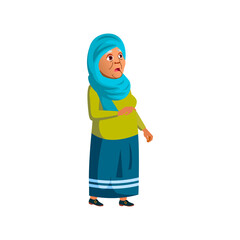 retired lady shocked from scary attraction in amusement park cartoon vector. retired lady shocked from scary attraction in amusement park character. isolated flat cartoon illustration