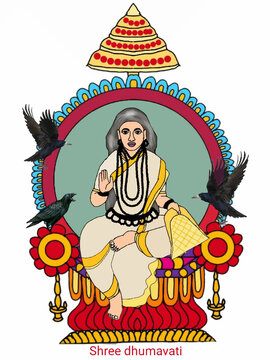 A beautiful illustration of indian gods and godesses