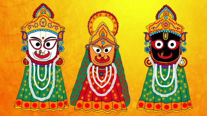 Fototapeta premium A beautiful illustration of indian gods and godesses