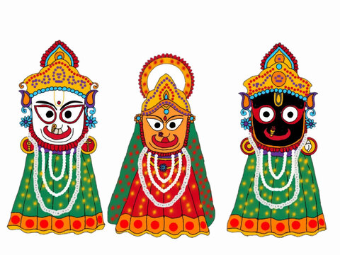A beautiful illustration of indian gods and godesses