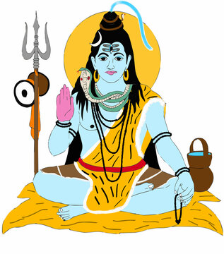 A beautiful illustration of indian gods and godesses