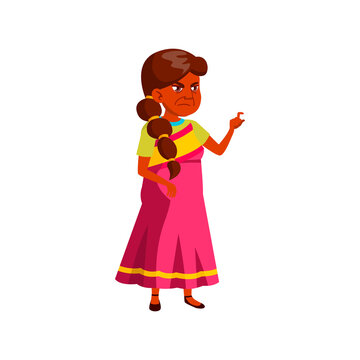 indian aged lady showing volume for drink in bar cartoon vector. indian aged lady showing volume for drink in bar character. isolated flat cartoon illustration
