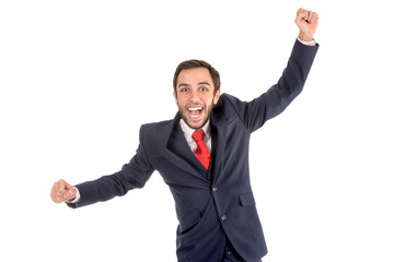Happy businessman