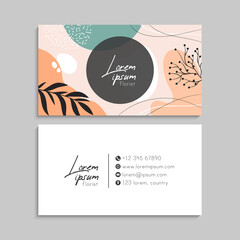 Floral Business Card With Frame_17