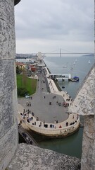 Fototapeta premium Views from Torre de Belém in Lisbon
