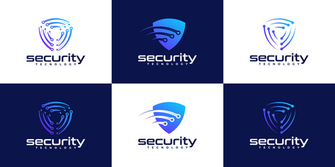 Shield icon logo design inspiration