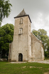 Fototapeta na wymiar Lutheran church in Gaiki village, Latvia.