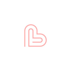 letter L Love Logo