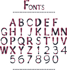 typographic font alphabet english