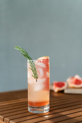 Classic Grapefruit and Tequila Palomas with Rosemary