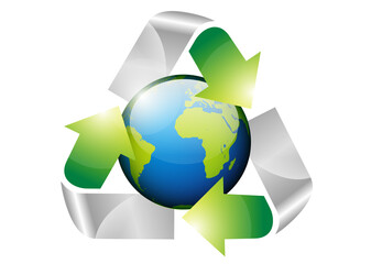 リサイクル 地球 アイコン