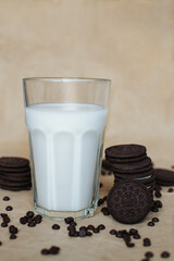 glass of milk and cookies