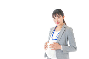 妊娠中の若いビジネスウーマン