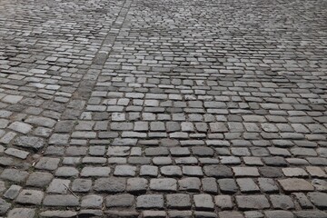 Cobblestone street, Nuremberg stone pavement