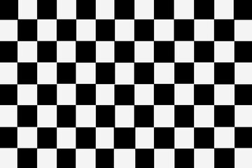 White and black checkered ceramic tiles pattern and background seamless - 438413317