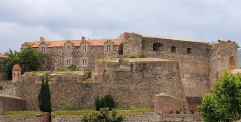 Obraz premium Château royal de Collioure dans les Pyrénées-Orientales France