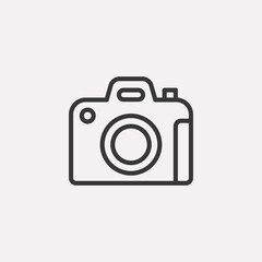 Camera icon isolated on background. Photography symbol modern, simple, vector, icon for website design, mobile app, ui. Vector Illustration