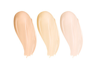 Make up liquid face tone foundation isolated on white