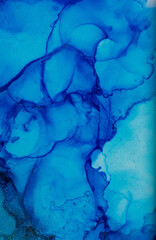 Hand painted alcohol ink art, bright abstract colorful backgound.