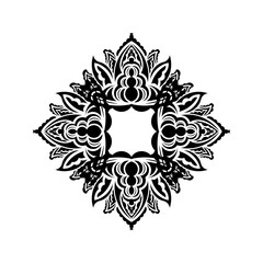 Decorative ornaments in the shape of a flower. Mandala Good for logos, tattoos, prints and postcards. Vector illustration