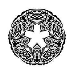 Decorative ornaments in the shape of a flower. Mandala Good for logos, prints and postcards. Isolated on white background. Vector illustration