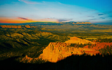 Plakat Landscape view of Bryce Canyon National Park in Utah, USA
