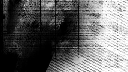 Dirty grunge abstract background, black and white halftone empty blank backdrop 