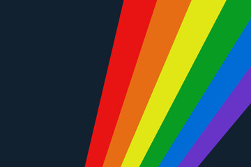 Flaga LGBT, grafika kolorowa. Tęcza z kolorami, która oznacza wolność. Tło abstrakcyjne © markstudio2008